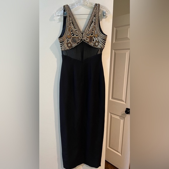 Vintage Alyce Designs Beaded Shear Evening Gown/Prom/Wedding Women’s Size 4 - Picture 8 of 8